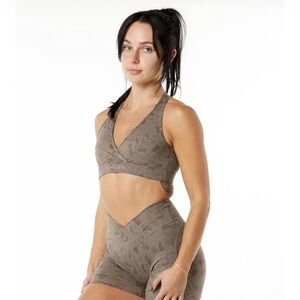 Alphalete surface wrap bra